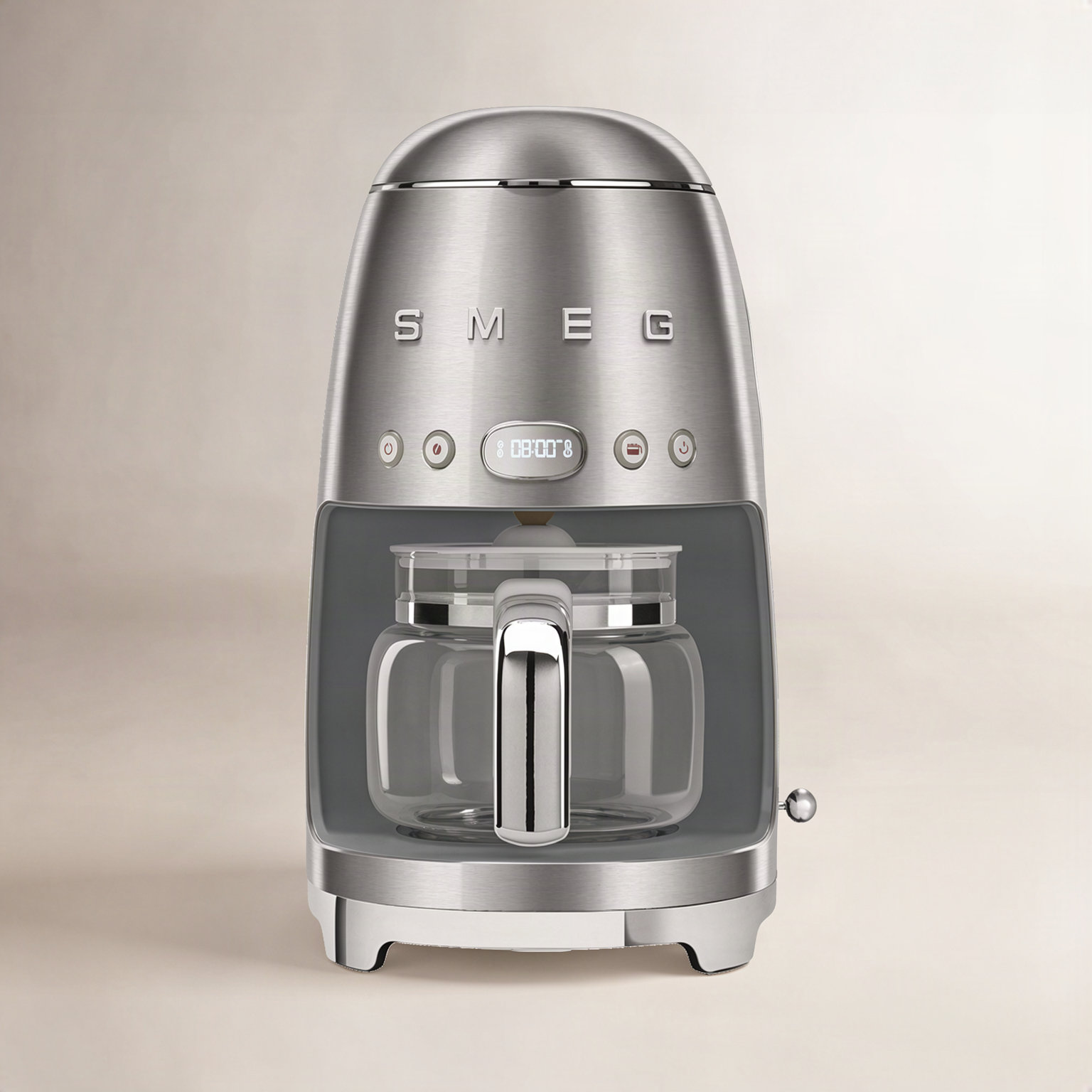 SMEG 50's Retro 10-Cup Drip Coffee Machine, Stainless Steel
