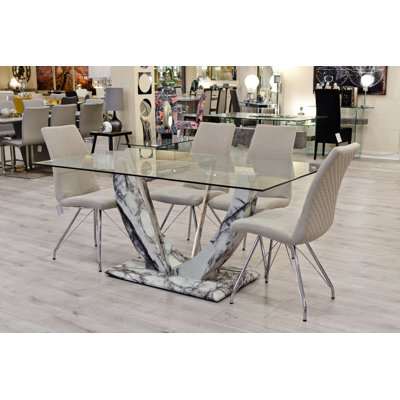 Eunice 4 - Person Dining Set
