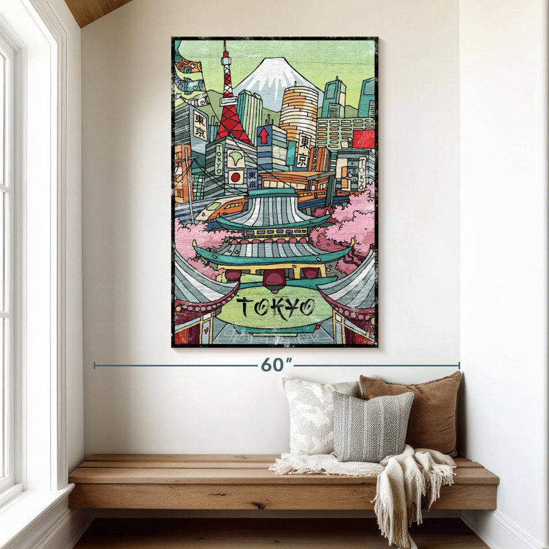 Imperial Tokyo, 51" H x 34" W