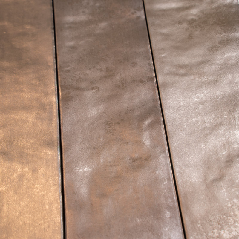 Bravura 2,5 po x 10 po Carreau de mur de métro en céramique mat (5,06 pieds carrés / caisse) - paquet de 30, Bronze