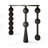 Black Solid Wood Console Table-1265096896