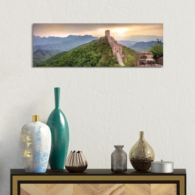Great Wall Of China Near Jinshanling by Jan Becke - Wrapped Canvas Panoramic Print, 30.48cm H x 91.44cm W