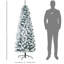 Sapin de Noël artificiel enneigé 6 pi avec des branches réalistes, 250 lumières DEL et 462 pointes-345741392