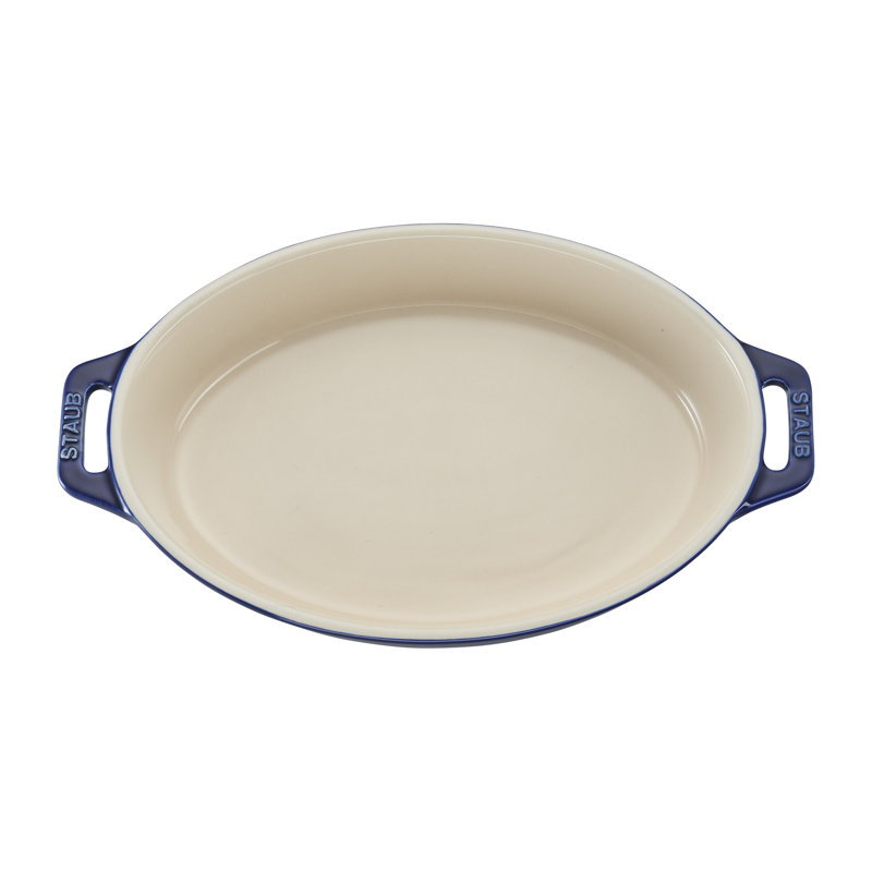 Staub Ceramics 4-piece Baking Dish Set, Dark Blue