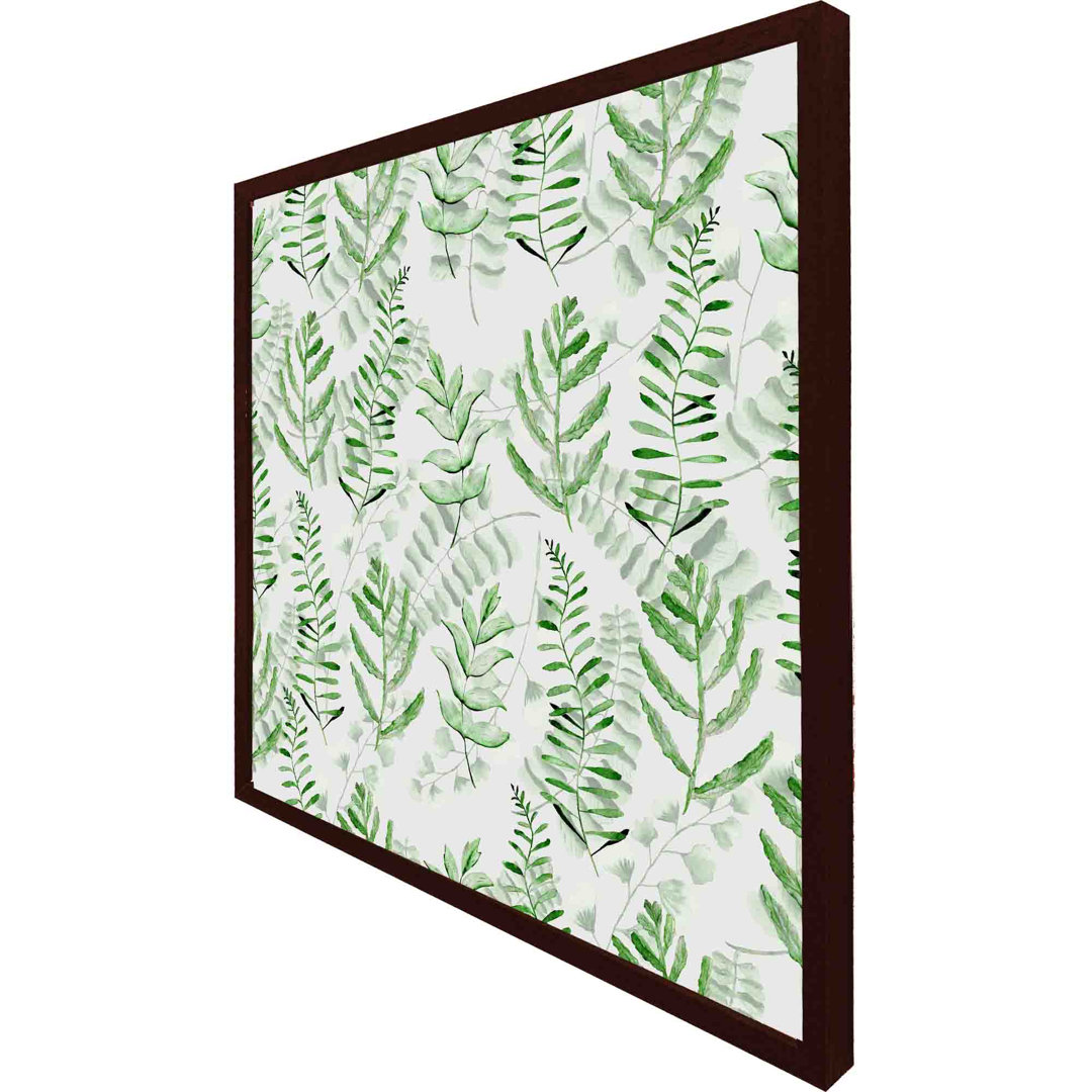 Addyline Green Fern Watercolour - Single Picture Frame Art Prints