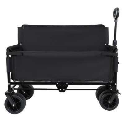 Chariot de jardin noir 3-en-1 500lbs
