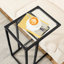 Quintion Glass Top Frame End Table-1230663665