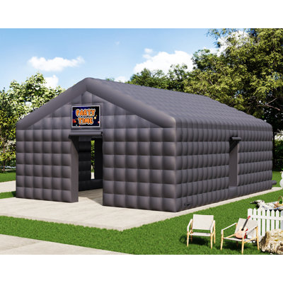 Pop-Up Nightlife AMERLIFE Large Black Inflatable Night Club Tent For Adults With 2 Side Doors