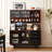 Black Solid Wood Sideboard