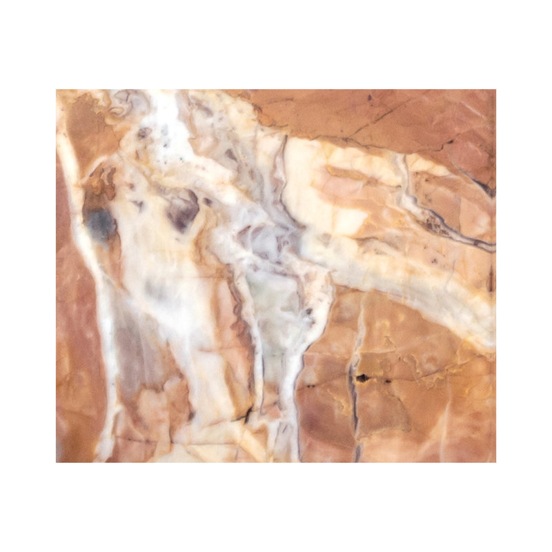 Blair Marble End Table, Orange