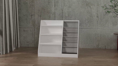 Way Basics Webster 2-Shelf Bookcase - White