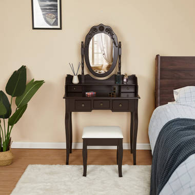 Nordic Fashion Vanity Golden Home/Hotel Escritorio dormitorio moderno  muebles maquillaje Tocador con silla y espejo - China Tocador de tocador,  moderno