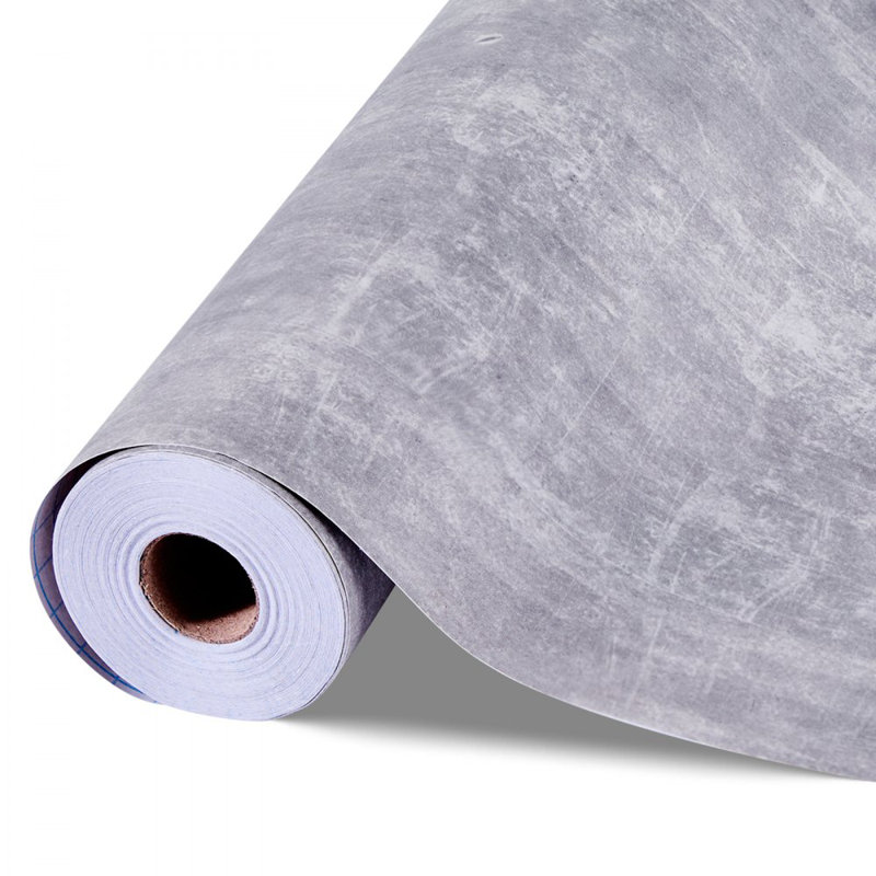 Papier peint adhésif industriel gris foncé pelez et collez 15,7 x 590,5 po, L 590,55 po x l 15,75 po, Gris foncé