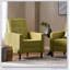 Fauteuil inclinable de style Mid-Century moderne avec dossier légèrement plissé et coussins supplémentaires pour un confort ultime-677331288