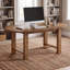 Bureau de direction 63 po en bois massif, bureau ovale avec barre transversale, table d'ordinateur simple Farmhouse pour bureau à domicile, salle d'étude