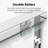 56"-60"W*72" H  Semi-Frameless Double Sliding Shower Door, Bypass Shower Door, 1/4" (6Mm) Thick SGCC Tempered Glass Door