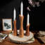 Chandelle de table en bois 3 pièces-112509844