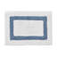 Ensemble de tapis pour salle de bain 2 pièces 100% coton 2370 g / m² Broshouse, tapis de salle de bain touffeté ultra moelleux, super absorbant certifié OEKO-TEX®, réversible, lavable à la machine, confort semblable au spa, blanc / bleu foncé-1922298096-1897437770
