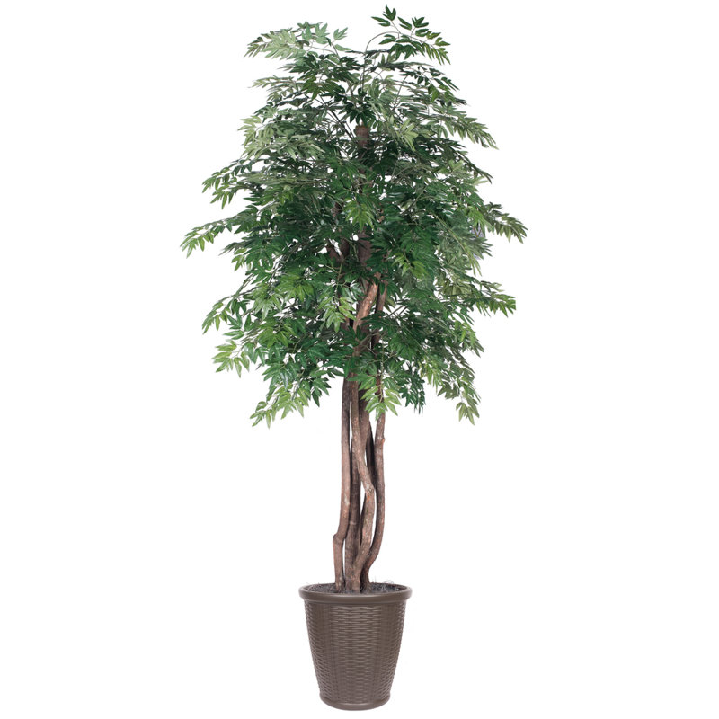 72'' Faux Tree in Pot, Brown