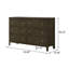 Commode 6 tiroirs cacao foncé