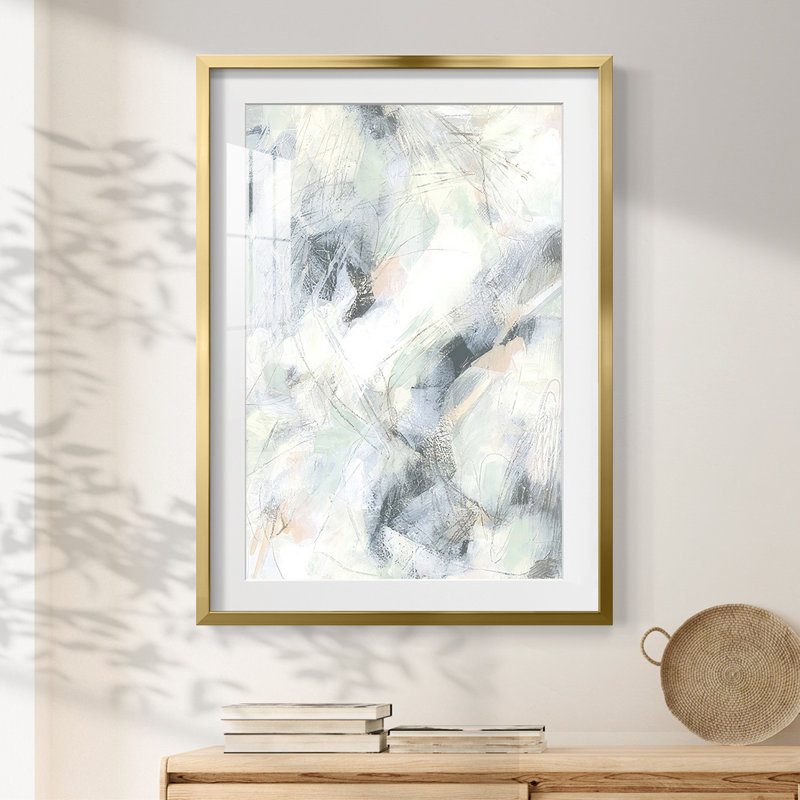 Static Pastel II - Impression encadrée, H 28,5 po x l 20,5 po, Gold
