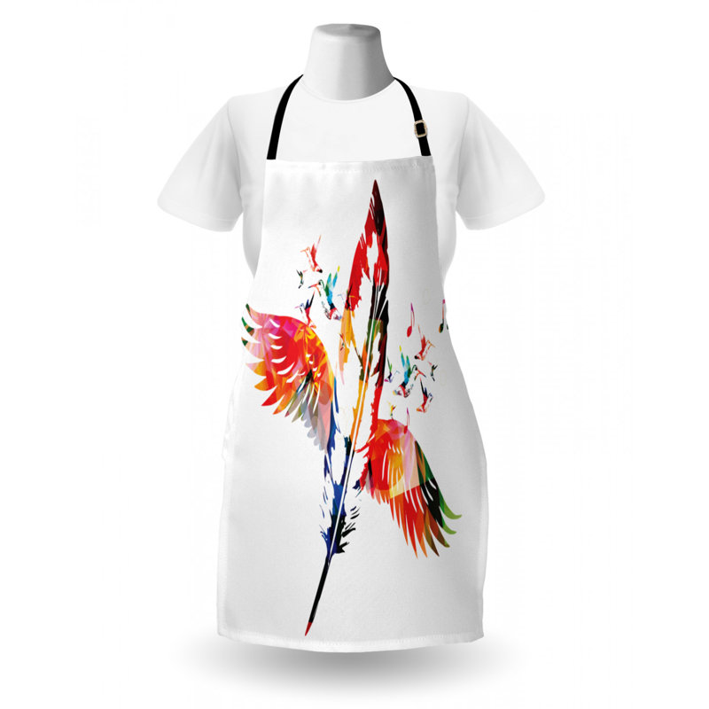 Tablier à plumes