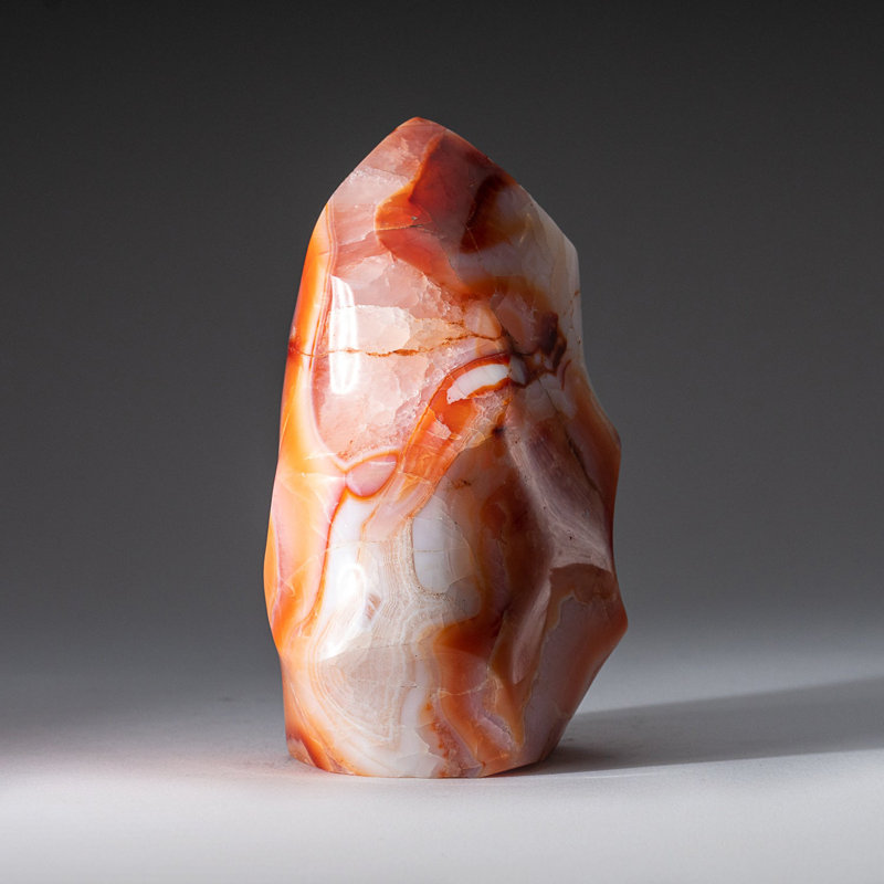Polished Carnelian Agate Freeform from Madagascar (2 Lbs)