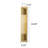 Flush Mounted Ribbed Glass Wall Sconce