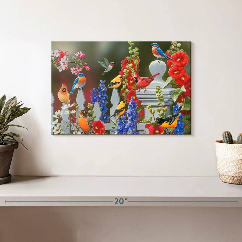 Birds Spring Summer Theme, 8" H x 12" W