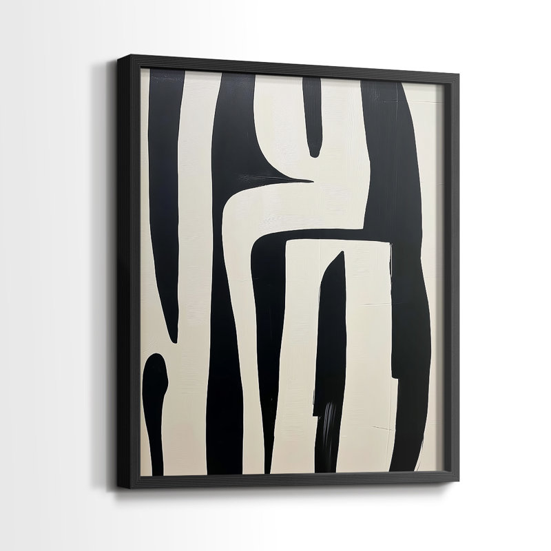 "ABSTRACT Series DCL III" par J Paul, Noir, noir, noir, noir, H 21 po x l 17 po