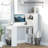 Ternes 47" Writing Table with Bookshelf, Desk with 6-Tier Storage Shelves-942987810