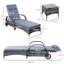 Stutler 200cm Long Reclining Chaise Lounge Set with Cushions and Table-36090043