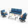 Asfand 5-7 - Person Patio Conversation Set with Swivel Lounge Chairs & Optional Ottoman