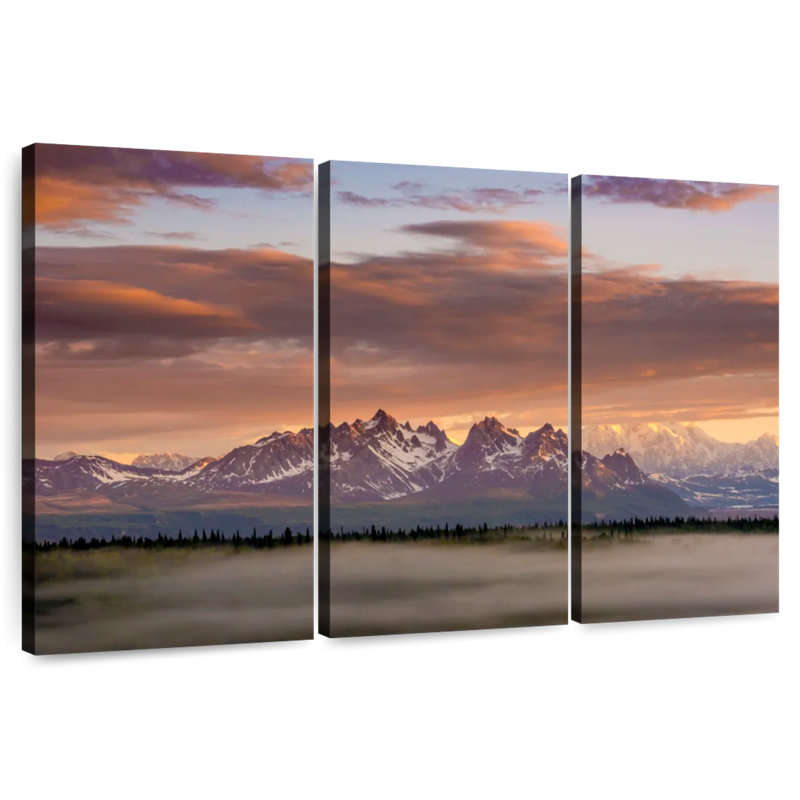 Alvord Misty Denali Mountains, 36" H x 57" W