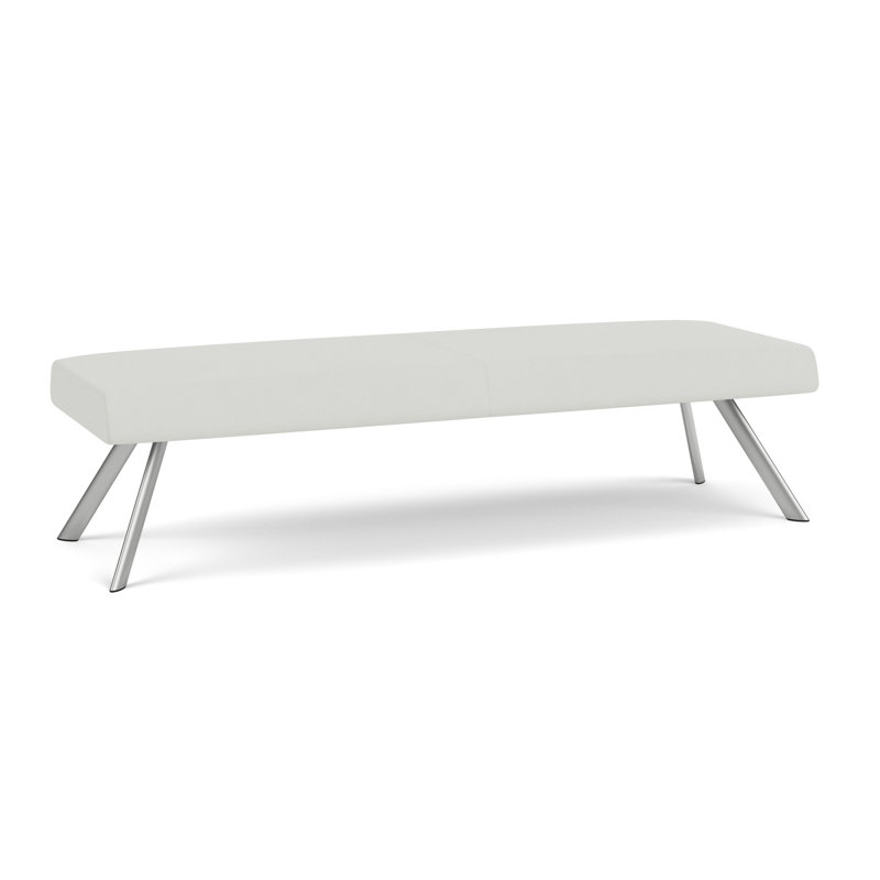 Banc de réception Willow, Argent argent, Open House Shadow - Tissu uni