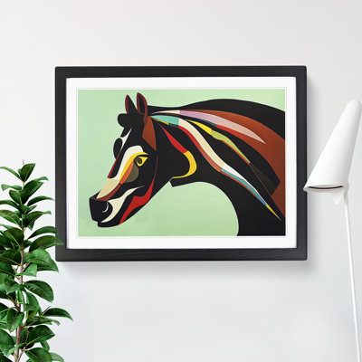 Sensational Horse Abstract - Framed Print