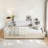 Twin Size Upholstered Platform Bed With Storage And Drawers, Beige-1007861545