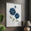 «Blue Poppies», reproduction encadrée - bois massif 46748-1476392228