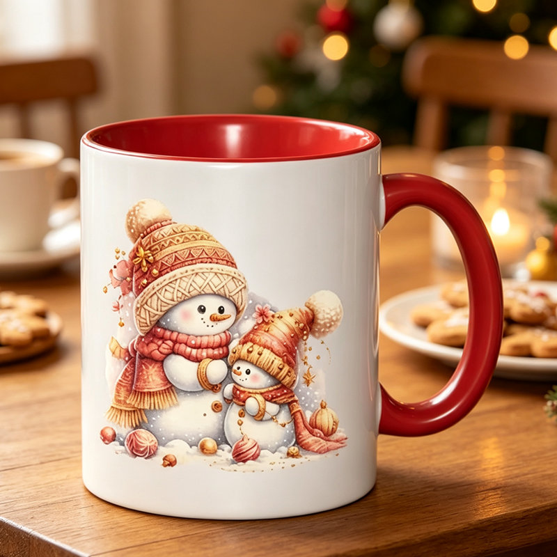 Ceramic Coffee Mug, Red