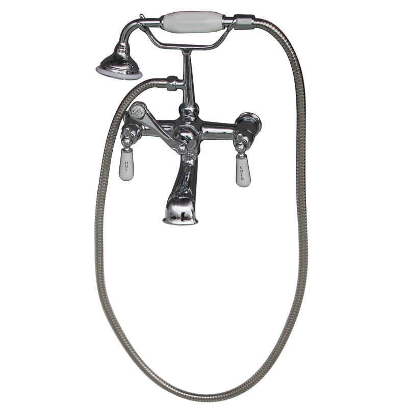 Marshall 71'' x 30.5'' Soaking Cast Iron Bathtub with Faucet
