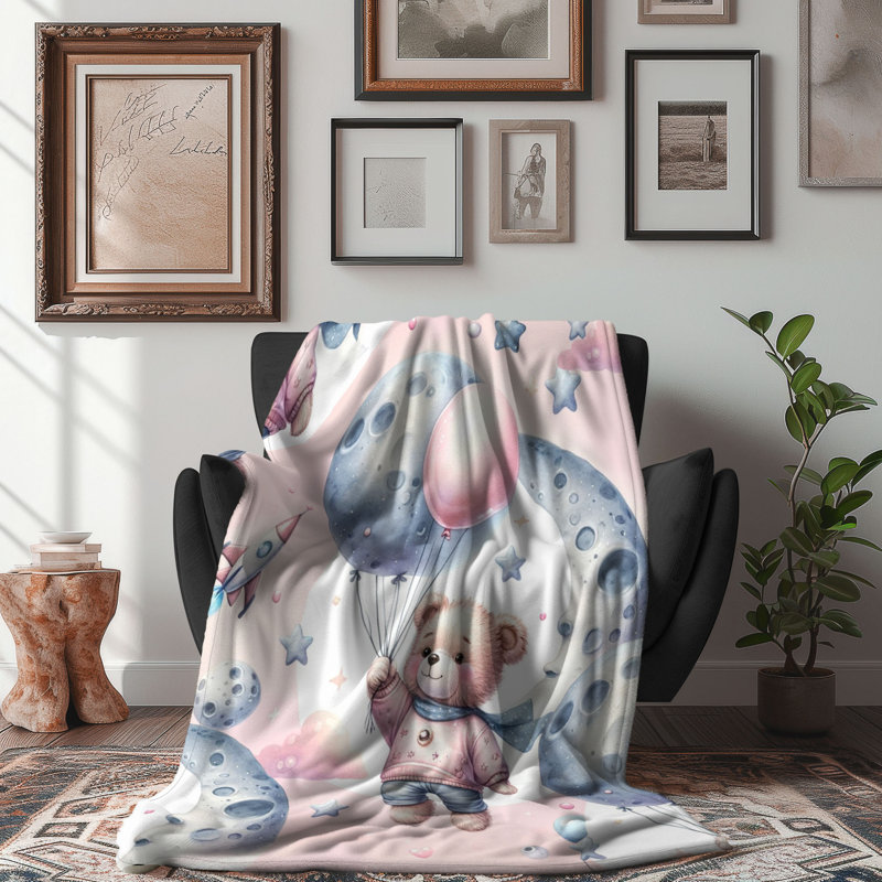 Snug Bear - 1 Piece Premium Blanket, 50" W x 60" L