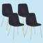 Chaise d'appoint en velours Acesen-87766012-87766013