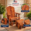 Fauteuil à bascule Adirondack en cèdre rouge aromatique de l'Est, avec repose-pieds, de la collection American Furniture Classics