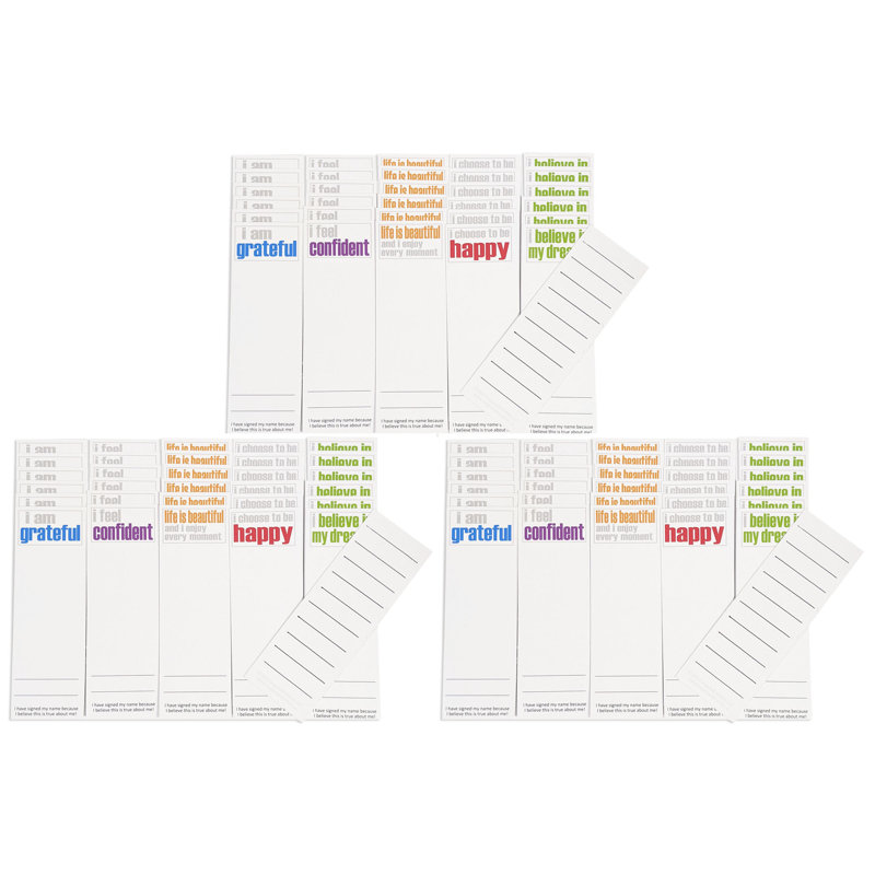 Marque-pages, ensemble de confiance, 30 par ensemble, 3 ensembles