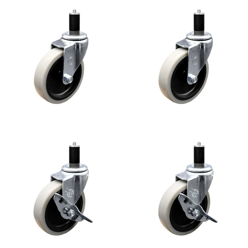 4-Piece Thermoplastic Caster Set