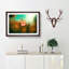 Lone Pink Flower in Abstract - Picture Frame Graphic Art Print-55761279-55761278