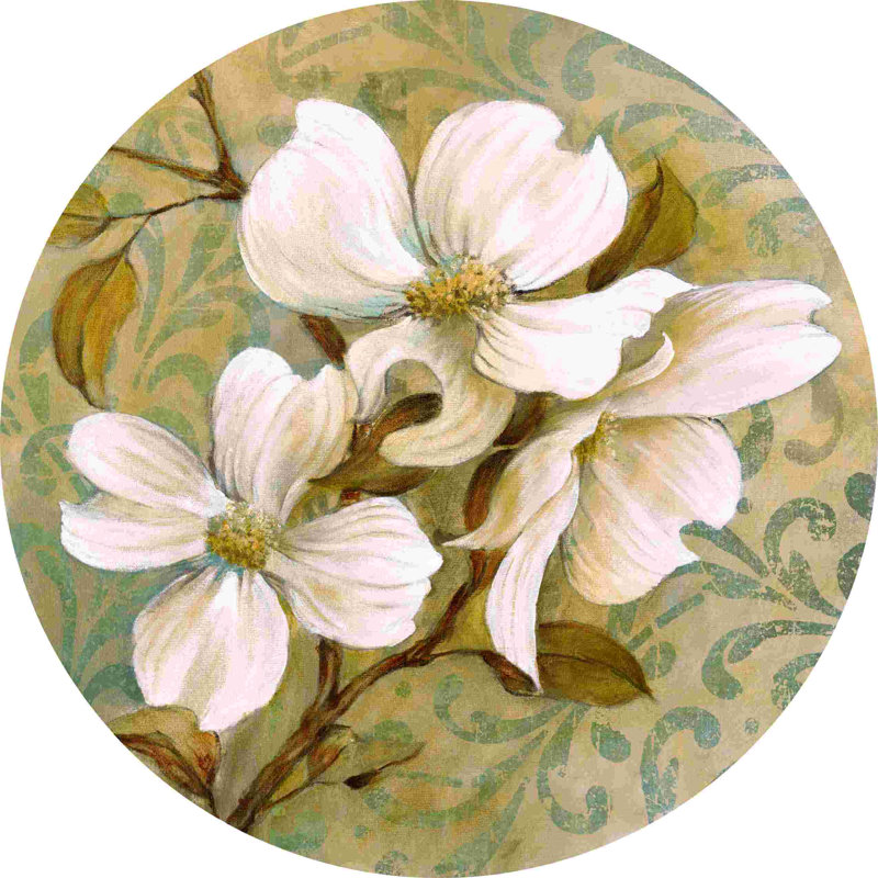 Dogwood Blossoms - impression sur toile tendue, L 36 po x H 36 po