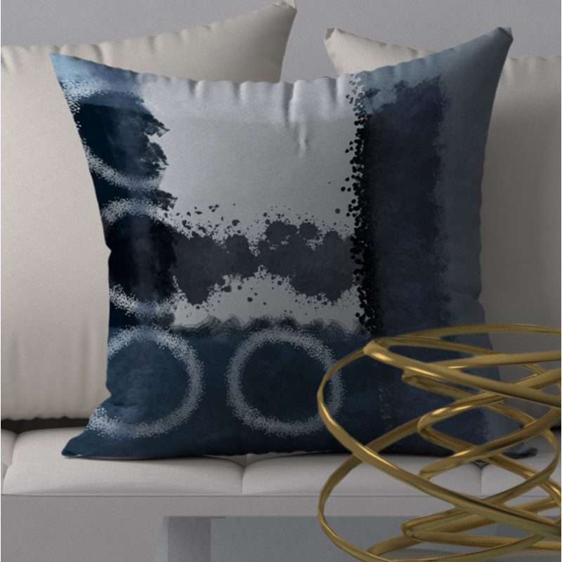 Housse de coussin décorative carrée en forme de coussin et insert, H 20 po x l 20 po