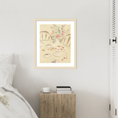«Tea and Roses» par Katharina Puritscher, impression sur bois encadrée