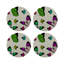 Butterflies Vegan Leather Round Pebble Placemat-1585443762